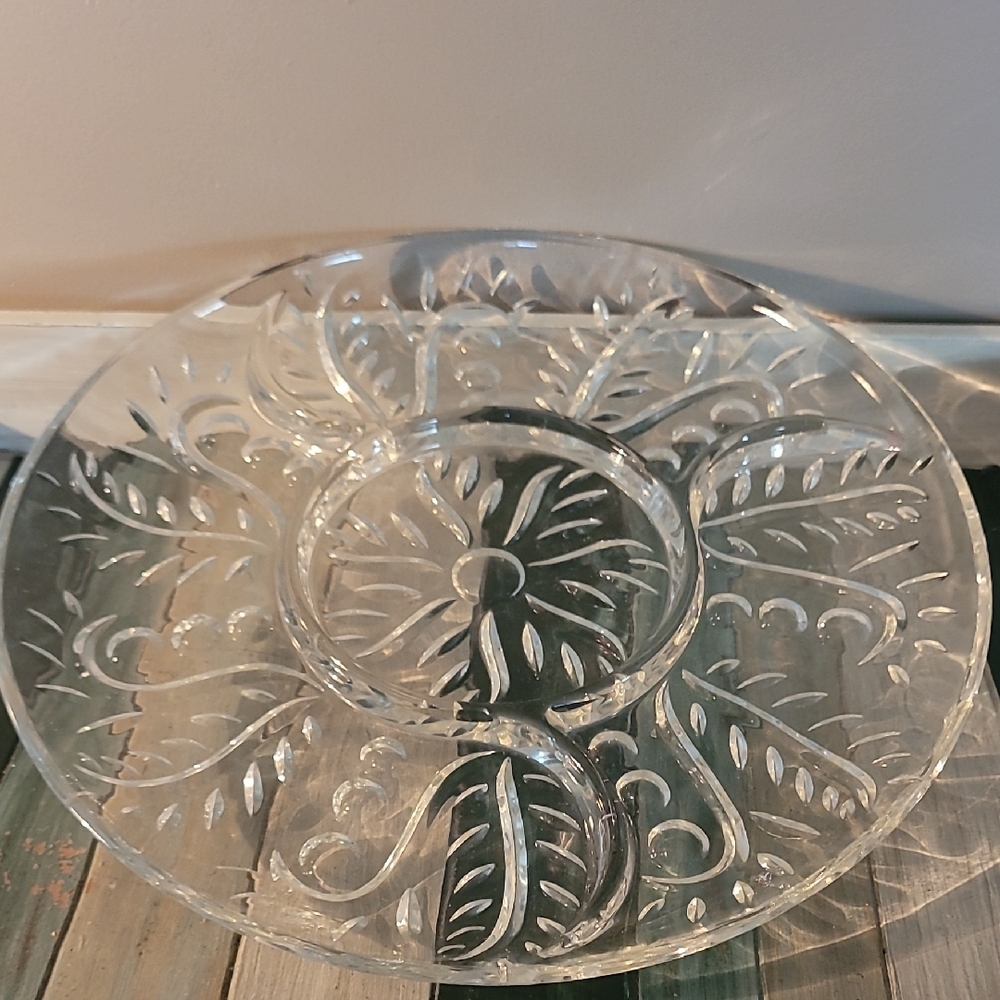 Clear Glass Serving Platter